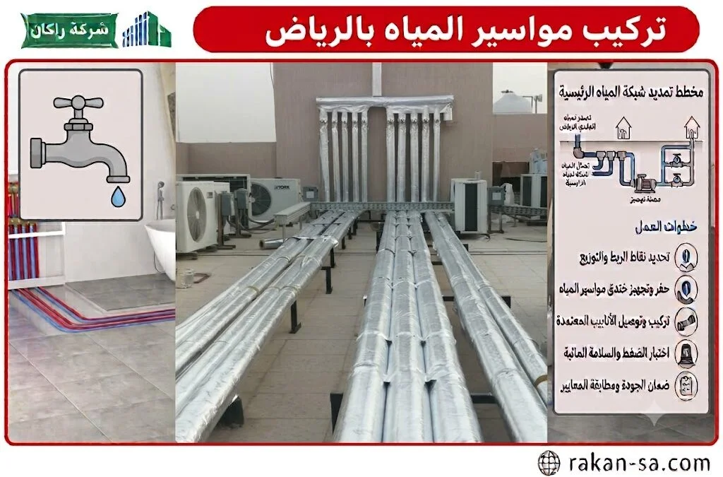 تركيب مواسير المياه بالرياض