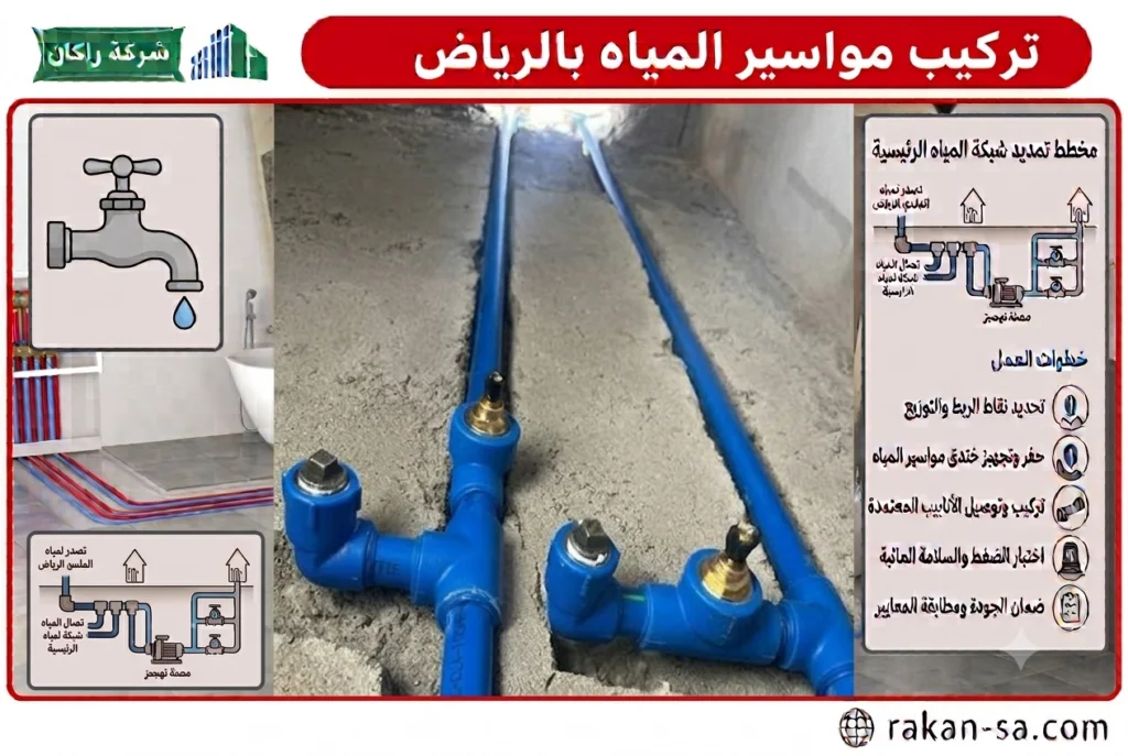 تركيب مواسير المياه بالرياض