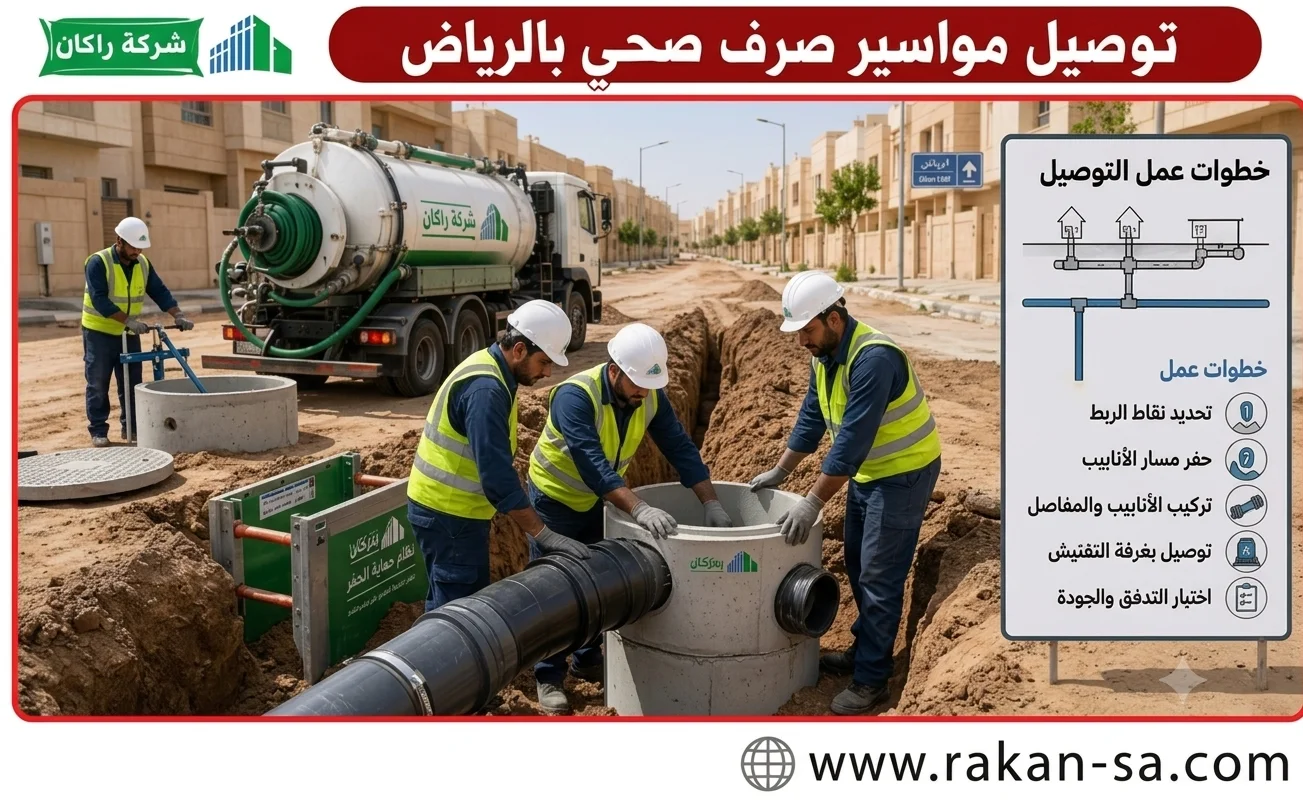 توصيل مواسير صرف صحي بالرياض