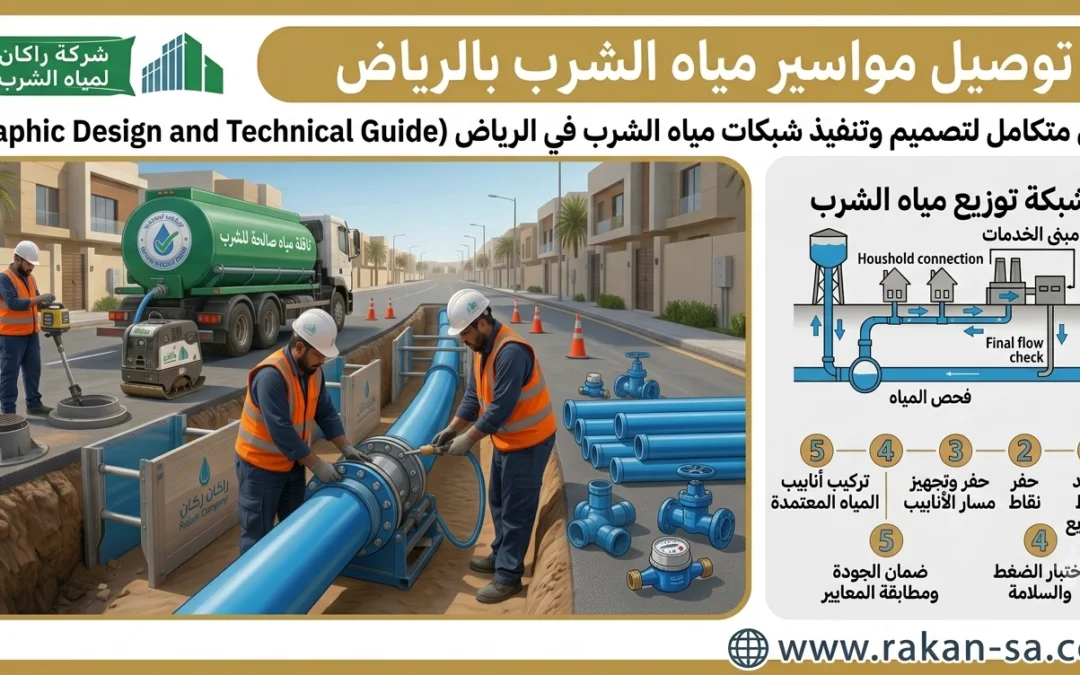 توصيل مواسير مياه الشرب بالرياض للفلل والعقارات| تمديد وتركيب شبكات المياه بطريقة احترافية